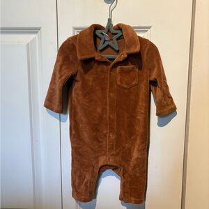 Joe Fresh Brown Kids Corduroy Footie